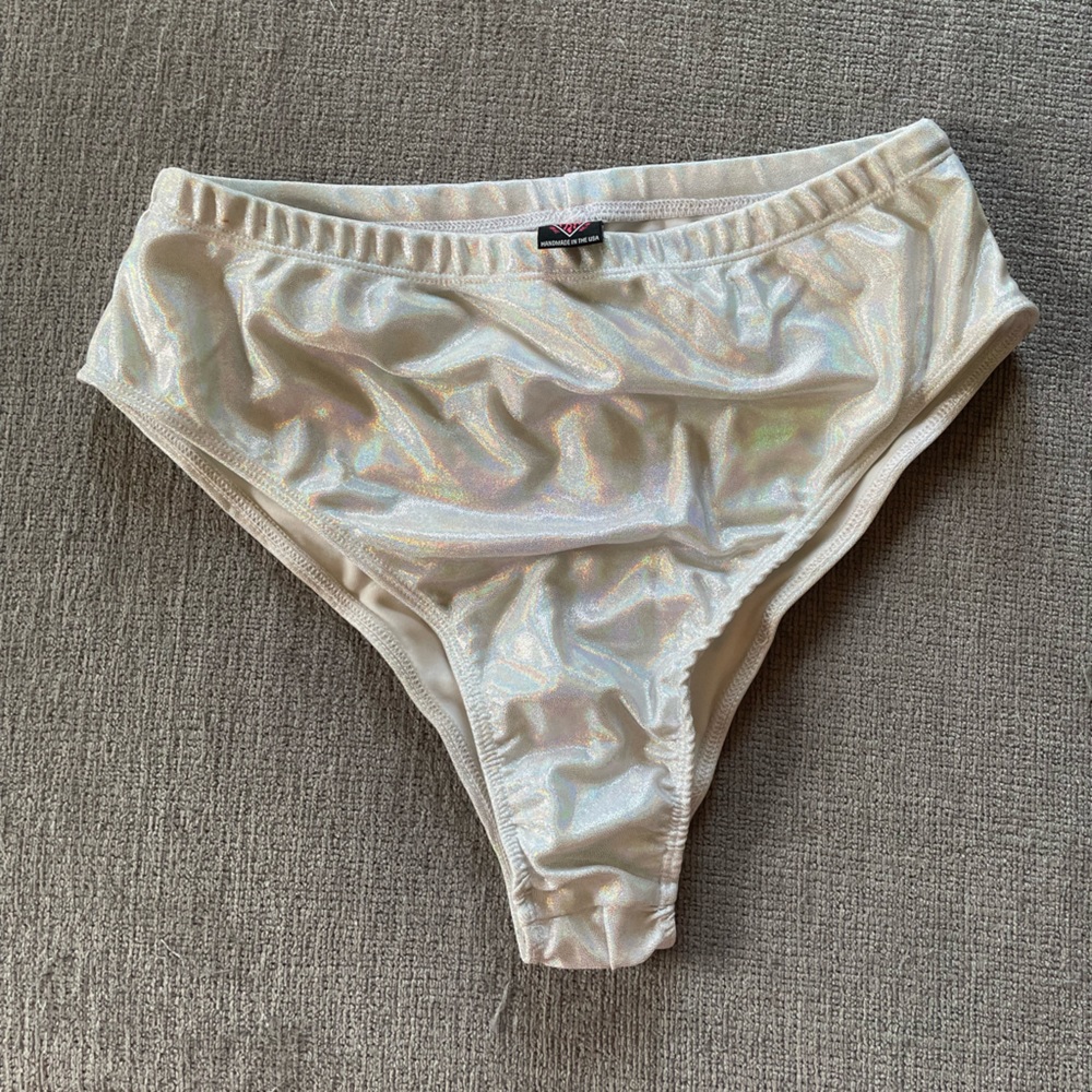 Iridescent Freedom Rave Wear Brazilian Bottoms